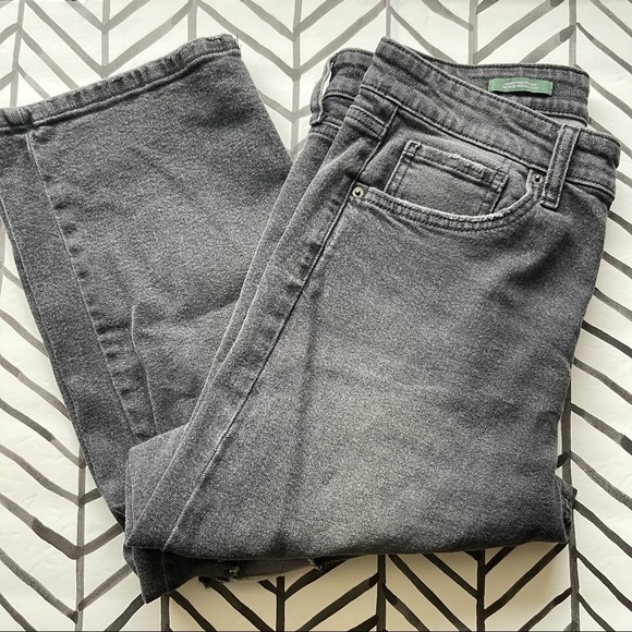 wild fable Denim - Wild Fable Highest Rise Straight Black Ripped Jeans